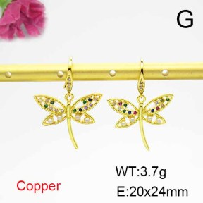 Fashion Copper Earrings  F6E403911bbov-L024