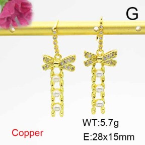 Fashion Copper Earrings  F6E403912bbov-L024