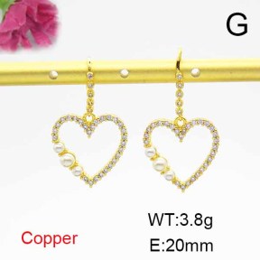 Fashion Copper Earrings  F6E403913bbov-L024