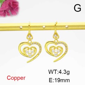 Fashion Copper Earrings  F6E403916bbov-L024