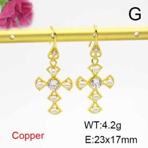 Fashion Copper Earrings  F6E403920bbov-L024