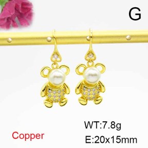 Fashion Copper Earrings  F6E403921bbov-L024