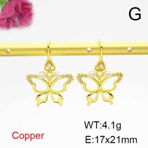 Fashion Copper Earrings  F6E403923bbov-L024