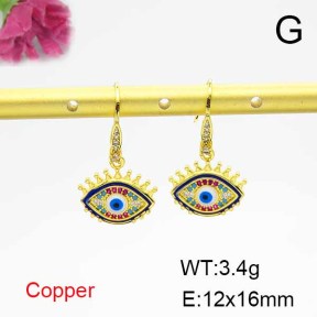 Fashion Copper Earrings  F6E403925bbov-L024
