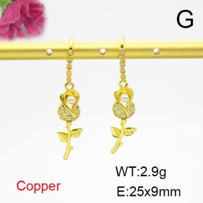 Fashion Copper Earrings  F6E403928bbov-L024