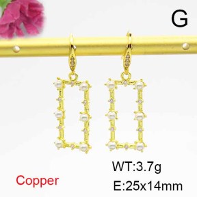 Fashion Copper Earrings  F6E403929bbov-L024