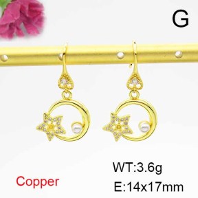 Fashion Copper Earrings  F6E403930bbov-L024