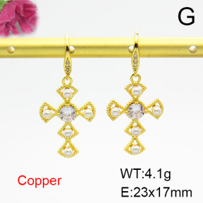 Fashion Copper Earrings  F6E403939bbov-L024