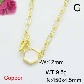 Fashion Copper Necklace  F6N300794vbnb-L024