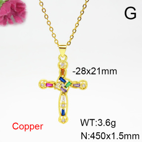 Fashion Copper Necklace  F6N404324aajl-L024