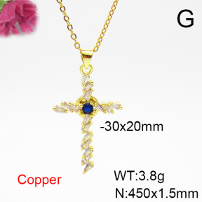 Fashion Copper Necklace  F6N404325baka-L024
