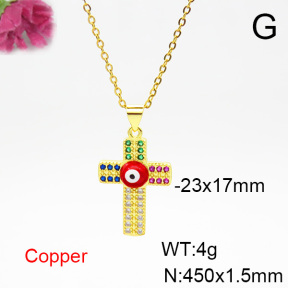 Fashion Copper Necklace  F6N404326aajl-L024