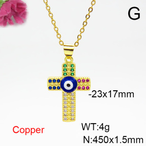 Fashion Copper Necklace  F6N404327aajl-L024