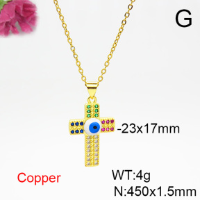 Fashion Copper Necklace  F6N404328aajl-L024