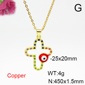 Fashion Copper Necklace  F6N404329aajl-L024