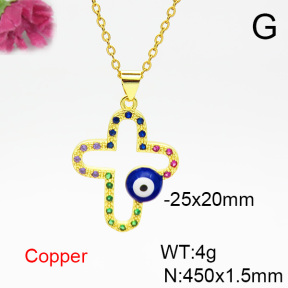 Fashion Copper Necklace  F6N404330aajl-L024