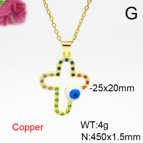 Fashion Copper Necklace  F6N404331aajl-L024