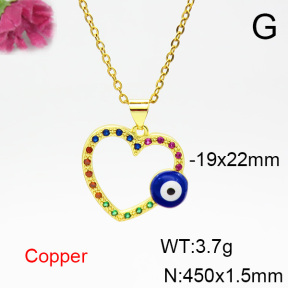 Fashion Copper Necklace  F6N404333aajl-L024