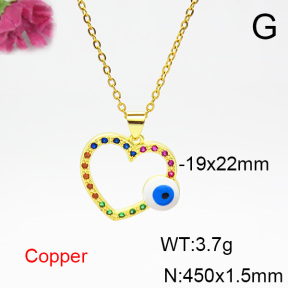 Fashion Copper Necklace  F6N404334aajl-L024