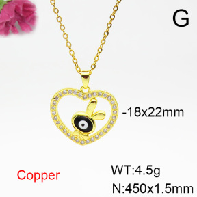 Fashion Copper Necklace  F6N404335aajl-L024
