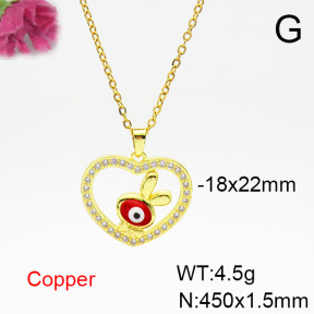 Fashion Copper Necklace  F6N404336aajl-L024