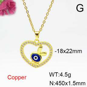 Fashion Copper Necklace  F6N404337aajl-L024