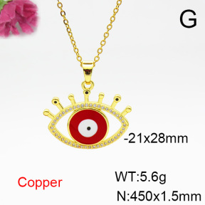 Fashion Copper Necklace  F6N404339baka-L024
