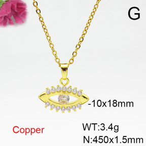 Fashion Copper Necklace  F6N404342vail-L024