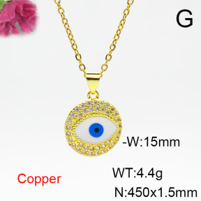 Fashion Copper Necklace  F6N404344aajl-L024