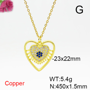 Fashion Copper Necklace  F6N404347baka-L024