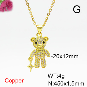 Fashion Copper Necklace  F6N404348aajl-L024