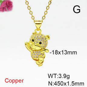 Fashion Copper Necklace  F6N404350aajl-L024