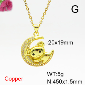 Fashion Copper Necklace  F6N404351aajl-L024