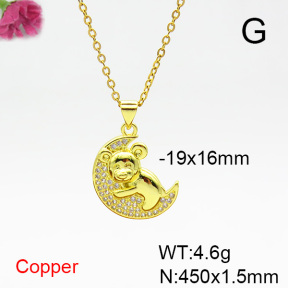 Fashion Copper Necklace  F6N404352aajl-L024