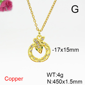 Fashion Copper Necklace  F6N404354avja-L024