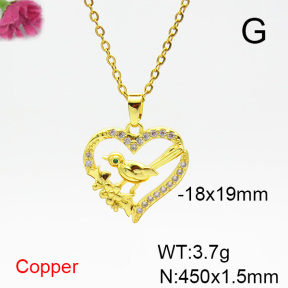Fashion Copper Necklace  F6N404355aajl-L024