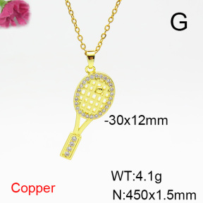 Fashion Copper Necklace  F6N404356aajl-L024