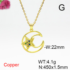 Fashion Copper Necklace  F6N404357avja-L024