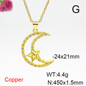 Fashion Copper Necklace  F6N404358avja-L024