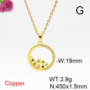 Fashion Copper Necklace  F6N404359aajl-L024