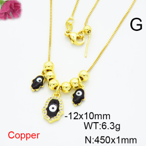Fashion Copper Necklace  F6N404361vbmb-L024