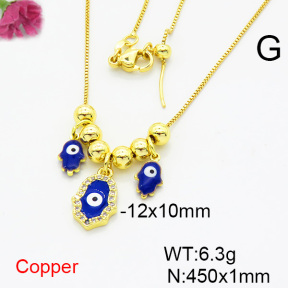 Fashion Copper Necklace  F6N404362vbmb-L024