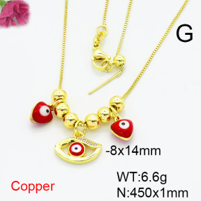 Fashion Copper Necklace  F6N404366vbmb-L024