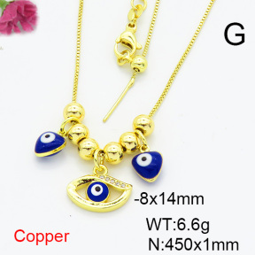 Fashion Copper Necklace  F6N404367vbmb-L024