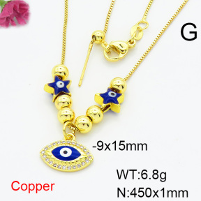 Fashion Copper Necklace  F6N404369vbmb-L024