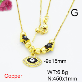 Fashion Copper Necklace  F6N404372vbmb-L024