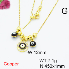 Fashion Copper Necklace  F6N404373vbmb-L024