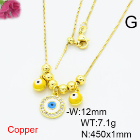 Fashion Copper Necklace  F6N404374vbmb-L024