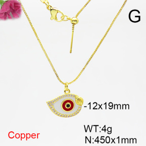 Fashion Copper Necklace  F6N404377vbmb-L024