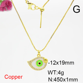 Fashion Copper Necklace  F6N404378vbmb-L024